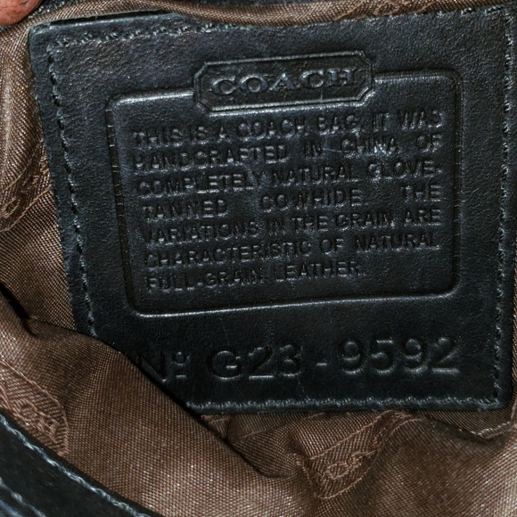Coach vintage black crossbody purse - Picture 5 of 14